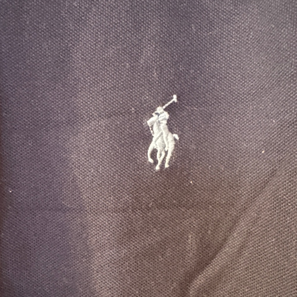 Polo by Ralph Lauren Men's Custom Slim Fit Stretch Mesh Navy Polo Shirt - Picture 2 of 9